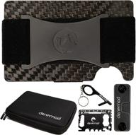 streamline your style with the denomad carbon fiber slim wallet logo