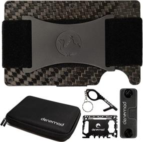 img 4 attached to Streamline Your Style with the Denomad Carbon Fiber Slim Wallet