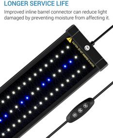 img 2 attached to Enhanced NICREW ClassicLED Aquarium Light with Extendable Brackets, Efficient White and Blue LEDs for Fish Tanks