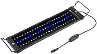 enhanced nicrew classicled aquarium light with extendable brackets, efficient white and blue leds for fish tanks logo