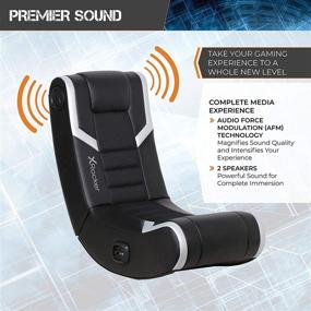 img 1 attached to 🎮 Enhance Your Gaming Experience with the X Rocker Eclipse Floor Rocker Gaming Chair