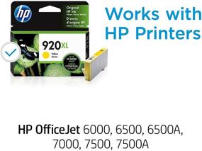 img 3 attached to HP 920XL Yellow Ink Cartridge - Compatible with HP OfficeJet 6000, 6500, 7000, 7500 (CD974AN)