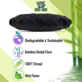 img 2 attached to 🌿 Boonboo Dental Floss Refill: Mint Flavored Bamboo Woven Fiber, 6x100FT/30M - Sustainable & Biodegradable