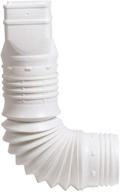 🌧️ flex-drain 53227: 2x3x4-inch white flexible downspout extension adapter - efficient water diversion solution logo