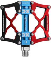 🚵 rockbros mountain bike pedals: flat platform cycling pedals with sealed bearings - aluminum 9/16 pedals for mtb, bmx logo