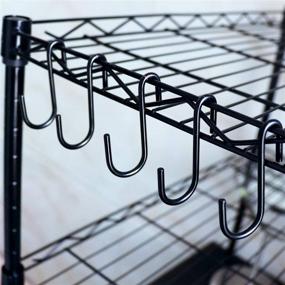 img 1 attached to Hanging Hangers Utensils 🧺 Clothes: A Space-Saving Organizational Solution