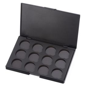 img 1 attached to 💄 Allwon Empty Magnetic Eyeshadow Palette with 12 Round Metal Pans (26mm) for Makeup