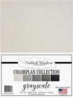 🖤 grayscale - multi-pack assortment - cover cardstock 8.5 x 11 inch, heavyweight 100 lb - 25 sheets by cardstock warehouse logo