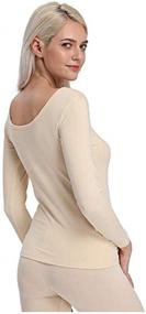 img 3 attached to Liang Rou Womens Thermal Apricot Women's Clothing