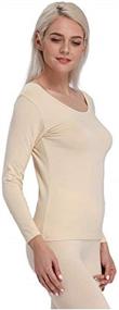 img 2 attached to Liang Rou Womens Thermal Apricot Women's Clothing