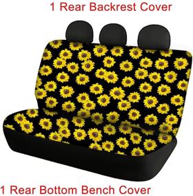 img 2 attached to CLOHOMIN Southwest Native Indian American Aztec Print Car Seat Cover for Women Men, Durable & Washable Fabric Auto Accessories, Rear Bench Seat Protection