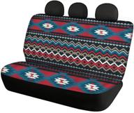 clohomin southwest native indian american aztec print car seat cover for women men, durable & washable fabric auto accessories, rear bench seat protection logo