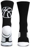 🏀 premium mid-calf basketball socks: classic design in multiple vibrant colors logo