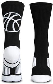 img 4 attached to 🏀 Premium Mid-Calf Basketball Socks: Classic Design in Multiple Vibrant Colors