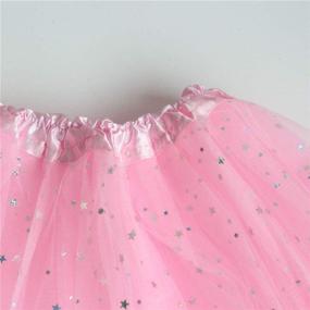 img 2 attached to 👑 Sparkling Layered Princess Ballet Clothing for Girls' Skirts & Skorts by Csbks