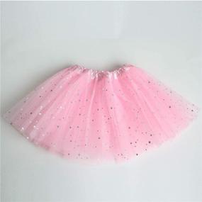 img 3 attached to 👑 Sparkling Layered Princess Ballet Clothing for Girls' Skirts & Skorts by Csbks