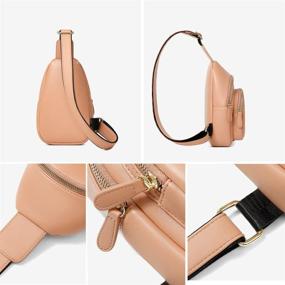 img 2 attached to 🎒 Aomiduo Women's Leather Backpack: Versatile Crossbody Shoulder Bag, Handbag & Wallet Set, including Fashionable Backpacks