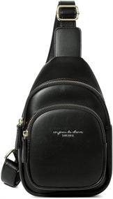 img 4 attached to 🎒 Aomiduo Women's Leather Backpack: Versatile Crossbody Shoulder Bag, Handbag & Wallet Set, including Fashionable Backpacks