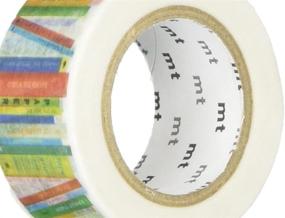 img 1 attached to 📚 MT Washi Masking Tape Set: Colorful Books Design - 23mm x 10m (MTEX1P112)