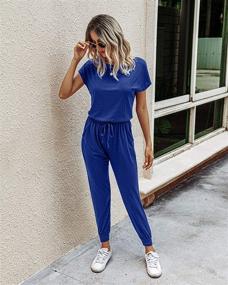 img 2 attached to 👗 PRETTYGARDEN Women's Casual Shoulder Waisted Jumpsuit - Clothing, Jumpsuits, Rompers & Overalls