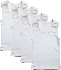 img 2 attached to 👕 Cotton Undershirt Multipack for Boys - B One Kids Boys' Clothing