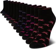 🧦 reebok women's athletic socks (12 pack) – performance low cut socks for active lifestyle логотип