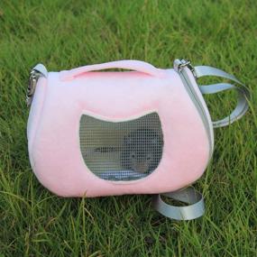 img 2 attached to 🐹 Wontee Hamster Carrier Bag: Portable Handbag for Outdoor Travel with Adjustable Single Shoulder Strap - Ideal for Small Pets