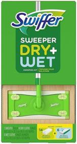 img 2 attached to 🧹 Efficient Cleaning with the Swiffer Sweeper Dry + Wet Sweeping Kit (1 Sweeper + 14 Dry Cloths + 6 Wet Cloths)