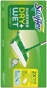 img 3 attached to 🧹 Efficient Cleaning with the Swiffer Sweeper Dry + Wet Sweeping Kit (1 Sweeper + 14 Dry Cloths + 6 Wet Cloths)