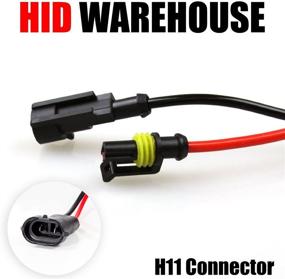 img 1 attached to 💡 HID-Warehouse H11 HID Xenon Replacement Bulbs - 5000K Bright White - (1 Pair)