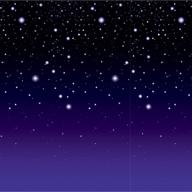🌟 starry night backdrop party accessory - ideal for events and celebrations (1 count) (1/pkg) logo