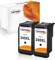 🖨️ bstink remanufactured canon pg-245xl ink cartridges - 2 black | accurate ink level | compatible with canon pixma mg2520, mg2920, mg2922, mg2924, mg2420, mg2522, mg2525, mg3020, mg2555, mx490, mx492 printers logo