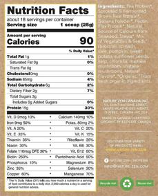 img 1 attached to Organic Plant-Based Protein Powder - Gluten & Sugar-Free, Non-GMO, No Soy or Dairy - Banana Flavor, 16 Oz. (18 Servings)