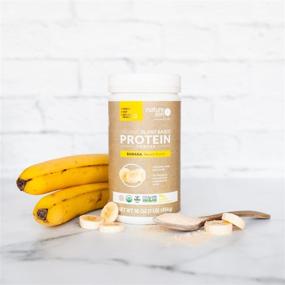 img 3 attached to Organic Plant-Based Protein Powder - Gluten & Sugar-Free, Non-GMO, No Soy or Dairy - Banana Flavor, 16 Oz. (18 Servings)
