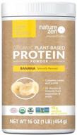 organic plant-based protein powder - gluten & sugar-free, non-gmo, no soy or dairy - banana flavor, 16 oz. (18 servings) logo