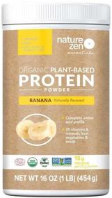 img 4 attached to Organic Plant-Based Protein Powder - Gluten & Sugar-Free, Non-GMO, No Soy or Dairy - Banana Flavor, 16 Oz. (18 Servings)