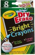 🖍️ crayola dry-erase colorful crayons, pack of 8 logo