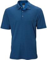 greg norman protek microlux stripe men's performance apparel logo