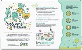 img 3 attached to 👶 Seventh Generation Baby Diapers: Hypoallergenic Animal Prints, Size 1, 102 Count (Varied Packaging) - Gentle on Sensitive Skin!
