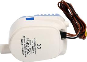 img 3 attached to New 12V 760GPH Automatic Submersible Boat Bilge Water Pump by Amarine Made - Equipped with Float Switch for Enhanced Performance