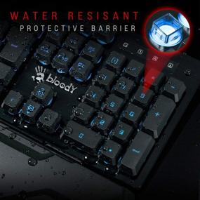 img 3 attached to 🔥 Bloody B380 Light Strike 8 Key Optical Membrane Gaming Keyboard: Ultimate Performance with Full RGB LED Backlighting, Smooth & Linear Keys, Ergonomic Detachable Wrist Rest, LK Optical Gaming Series