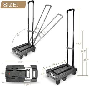 img 2 attached to 🧳 Folding Load Capacity Luggage: Compact and Convenient for Personal Use