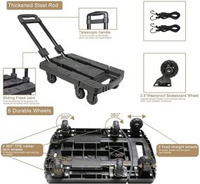 img 1 attached to 🧳 Folding Load Capacity Luggage: Compact and Convenient for Personal Use