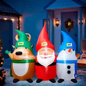 img 3 attached to 🎅 Inflatable Santa Christmas Outdoor Decorations - 6.5FT Blow Up Yard Decor with LED Lights | Xmas Inflatables Santa Claus, Reindeer, Penguin | Holiday Indoor Home Garden Lawn Party Decoration