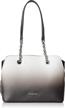calvin klein hailey compartment satchel women's handbags & wallets logo