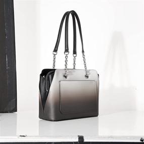 img 1 attached to Calvin Klein Hailey Compartment Satchel Women's Handbags & Wallets