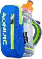 aonijie handheld water bottle for running - 250ml sports hydration pack with handheld strap (blue) logo