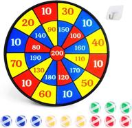 🎯 boxgear dart board game for kids, 14" dartboard indoor with sticky balls, fun family board games for kids 4 and up, promote math skills & exercise with 4 player логотип