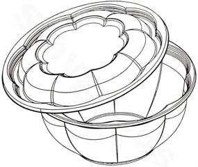 img 1 attached to Smygoods 32 oz Plastic Salad Bowls with Airtight Lids - 50 Sets of Disposable Salad Bowls