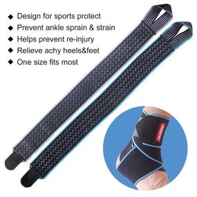 img 2 attached to 🏋️ Husoo Breathable Ankle Brace: Compression Ankle Support for Sports Protection, Ankle Sprains & Plantar Fasciitis - One Size Fits All